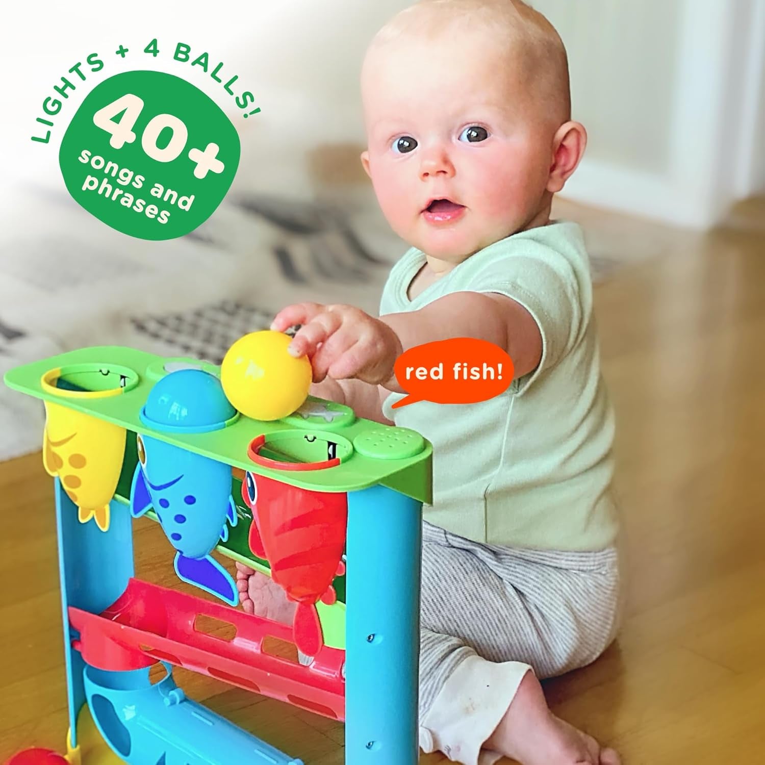 , Feed the Fish | Interactive Baby & Toddler Toy | 1, 2+ Year Old Gift & Birthday Present | Boys & Girls Babies Ages 6, 7, 8, 9, 10, 12, 18, 24+ Months Old