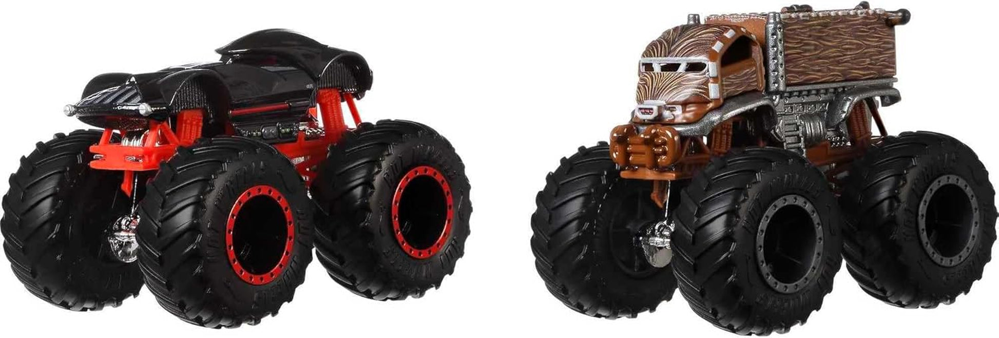 Monster Trucks 1:64 Scale 2-Pack Assortment with Giant Wheels