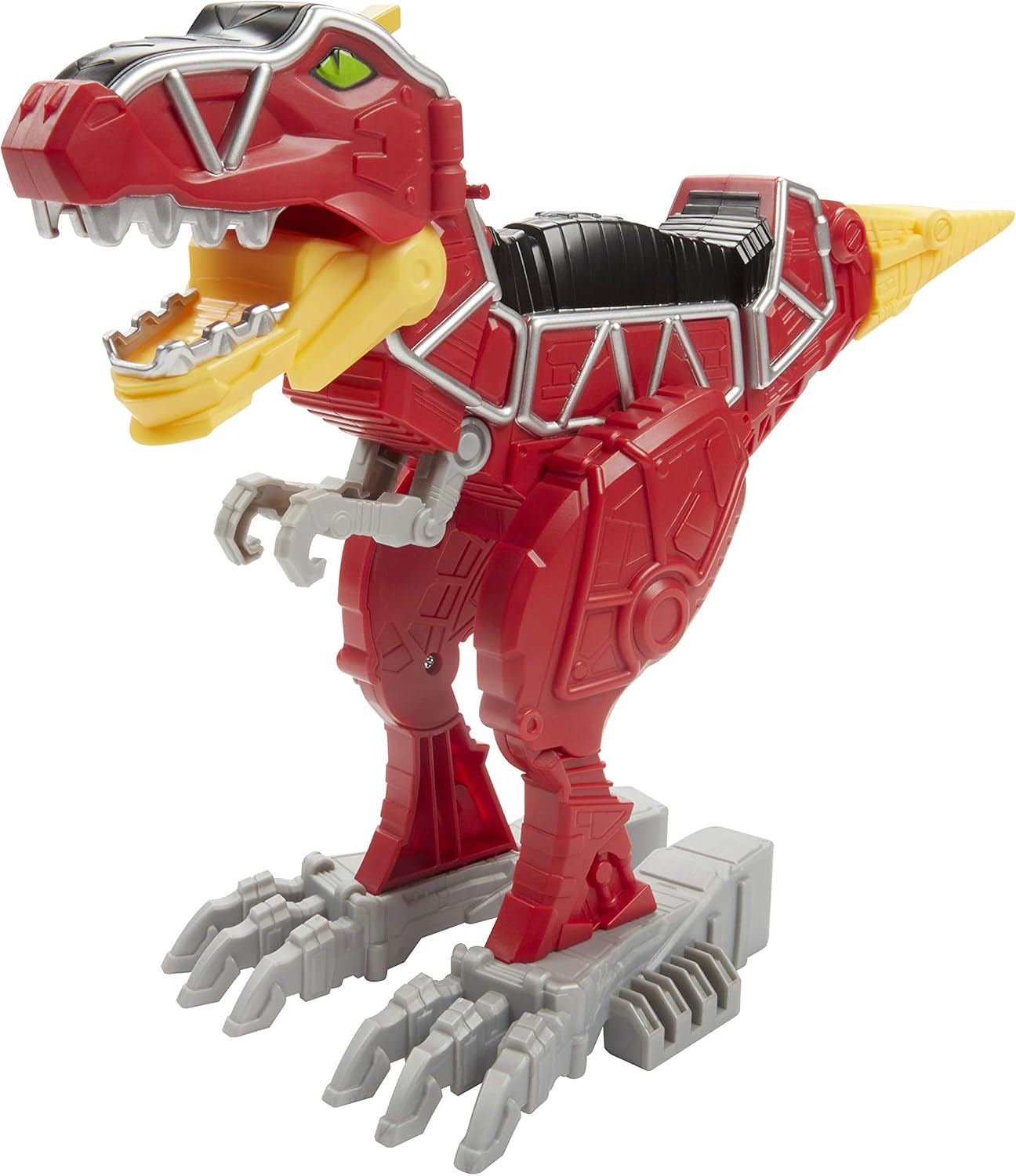 Dino Charge T-Rex Zord Toy Inspired by Special Beast Morphers Episode Red Action Figure Jumps Chomps Head Moves for Kids Ages 4 and up (Amazon Exclusive)