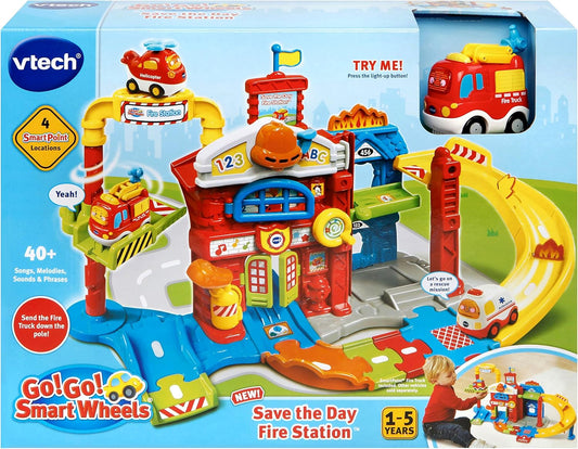 VTech Go! Go! Smart Wheels Save The Day Fire Station, Multicolor