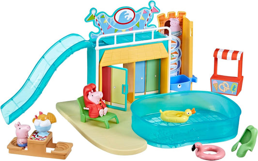 Waterpark Playset with 2 Figures, Preschool Toys for 3+ Girls and Boys