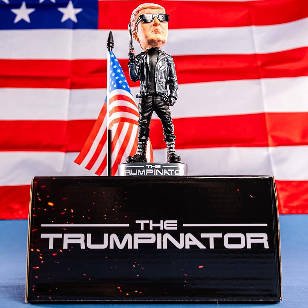 Donald Trump Collectibles - the Trumpinator: Donald Trump 2024 Bobblehead for Trump Supporters and Patriotic Americans | the #1 Trump Gifts