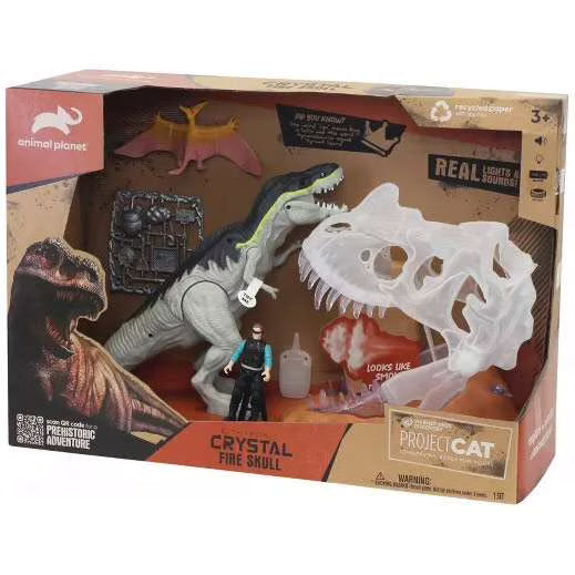 Animal Planet Crystal Fire Skull Playset (Lights & Sound)