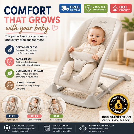 Graco Jumpstart 4-in-1 Activity Bouncer for babies and growing kids