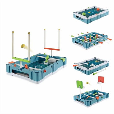 24-inch 5-in-1 family game table with built-in score trackers and convertible design