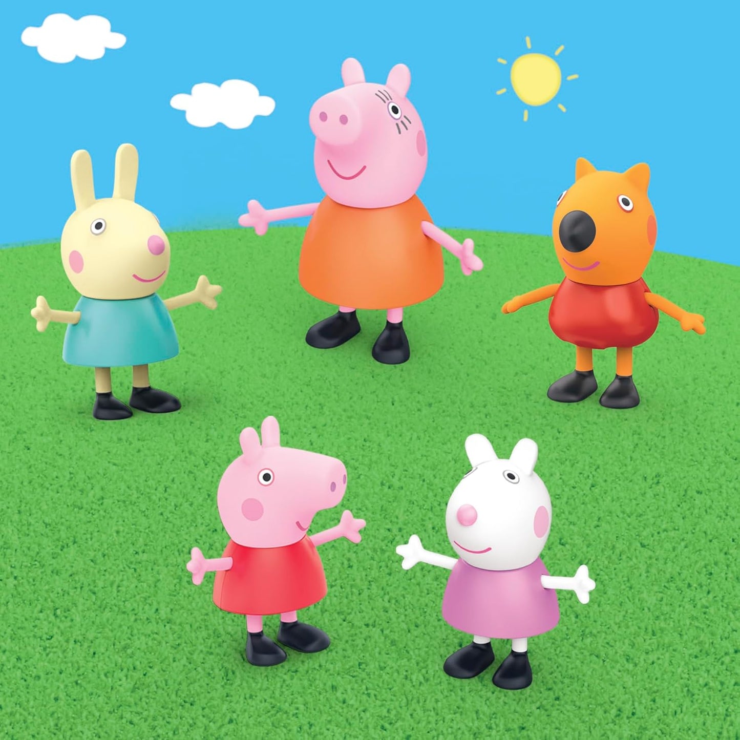 Peppa'S Little Vehicle Playset for Girls and Boys, Includes Helicopter, Camper, and Car, and 5 Figures Set, Preschool Toys, Ages 3+ (Amazon Exclusive)
