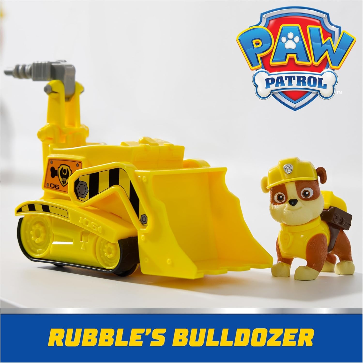 , Rubble’S Bulldozer Toy Truck with Collectible Action Figure, Sustainably Minded Kids Toys for Boys & Girls Ages 3 and Up
