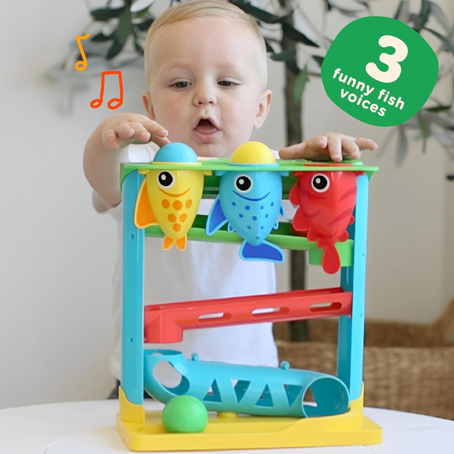 , Feed the Fish | Interactive Baby & Toddler Toy | 1, 2+ Year Old Gift & Birthday Present | Boys & Girls Babies Ages 6, 7, 8, 9, 10, 12, 18, 24+ Months Old