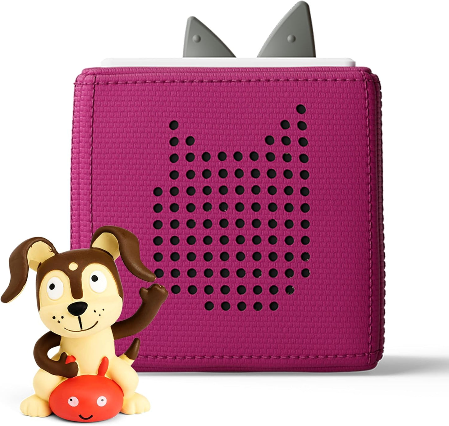 Toniebox Audio Player Starter Set with Playtime Puppy - Listen, Learn, and Play with One Huggable Little Box - Purple