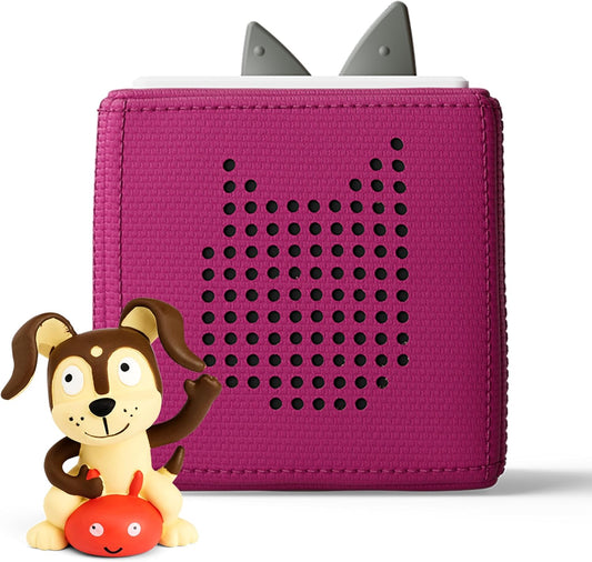 Toniebox Audio Player Starter Set with Playtime Puppy - Listen, Learn, and Play with One Huggable Little Box - Purple