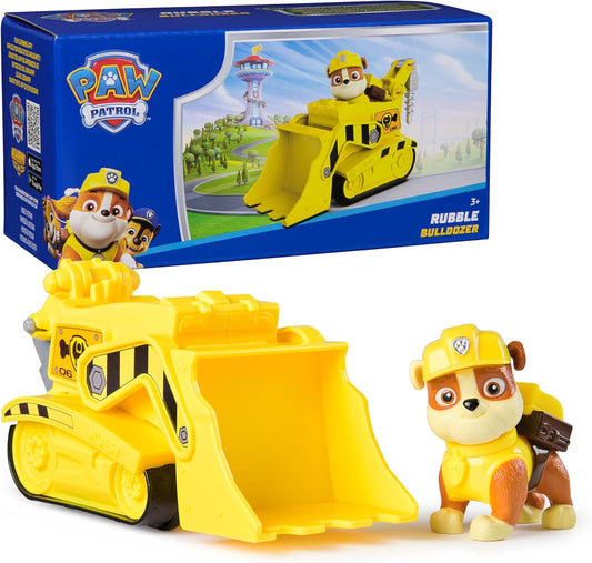 , Rubble’S Bulldozer Toy Truck with Collectible Action Figure, Sustainably Minded Kids Toys for Boys & Girls Ages 3 and Up