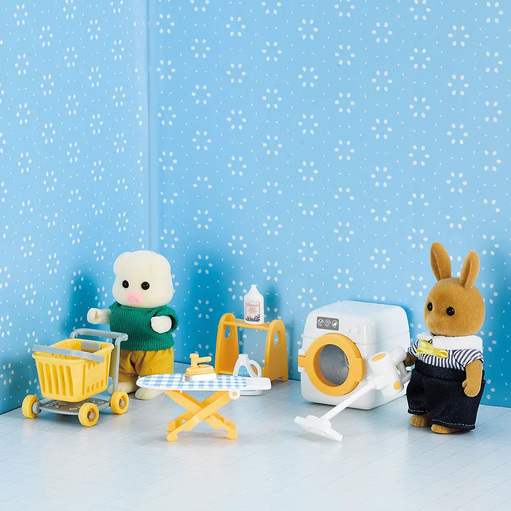 1:12 Miniature Furniture Forest Family Kitchen Toy Dining Table Dollhouse Accessories Bathroom Pretend Play for Girl Gifts Toys