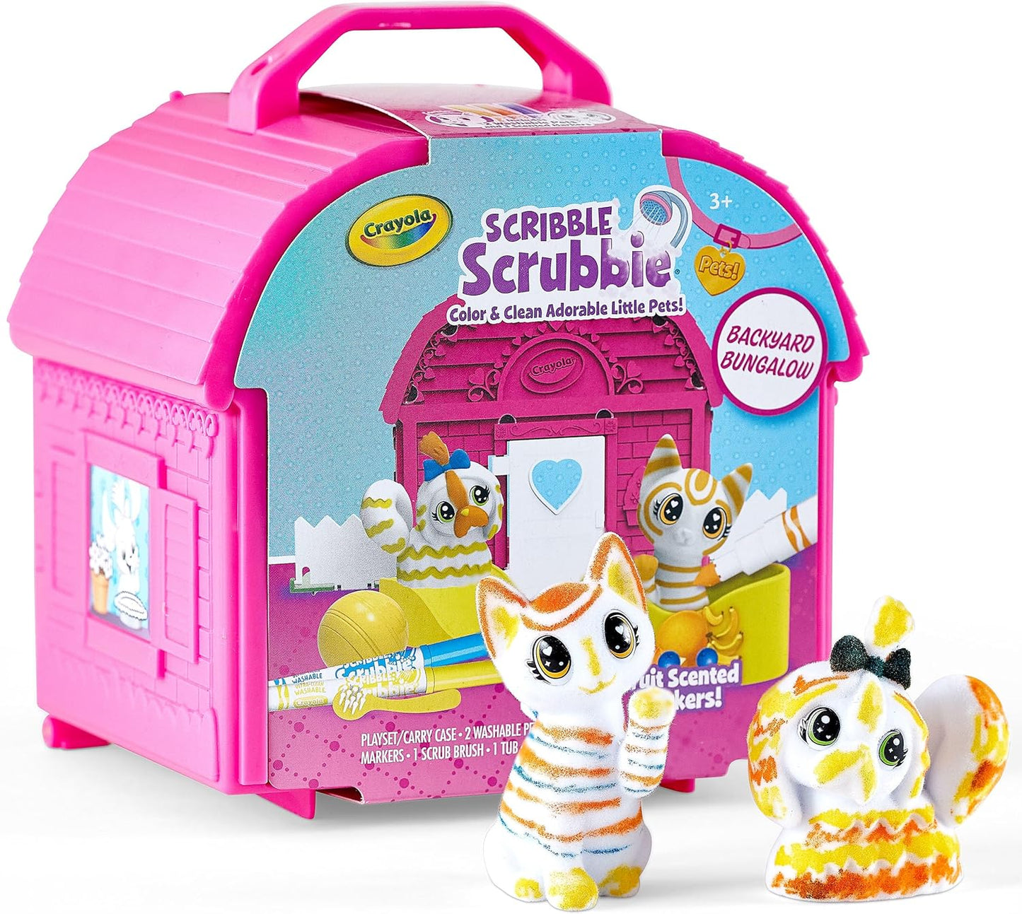 Scribble Scrubbie Pets, Backyard Playset, Toys for Girls & Boys, Gifts for Kids, Ages 3+