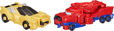 Crash & Combine Heroes, 3.75-Inch Converting Bumblebee and Optimus Prime Action Figures, Robot Toys for Kids 6 and up (Amazon Exclusive)