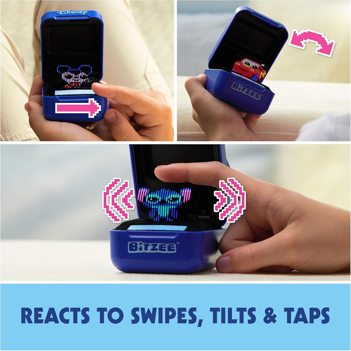 Disney with 30 Interactive Characters Inside, Reacts to Swipes, Tilts & Taps, Disney Toys & Digital Pet Kids Toys for Girls, Boys & Fans
