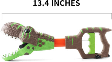 Dinosaur Chomper Toys for Kids with 3 Roar Sounds and Light Jurassic Dinosaurs Grabber Claw T-Rex Reacher Robot Hand Pincher Dino Snapper