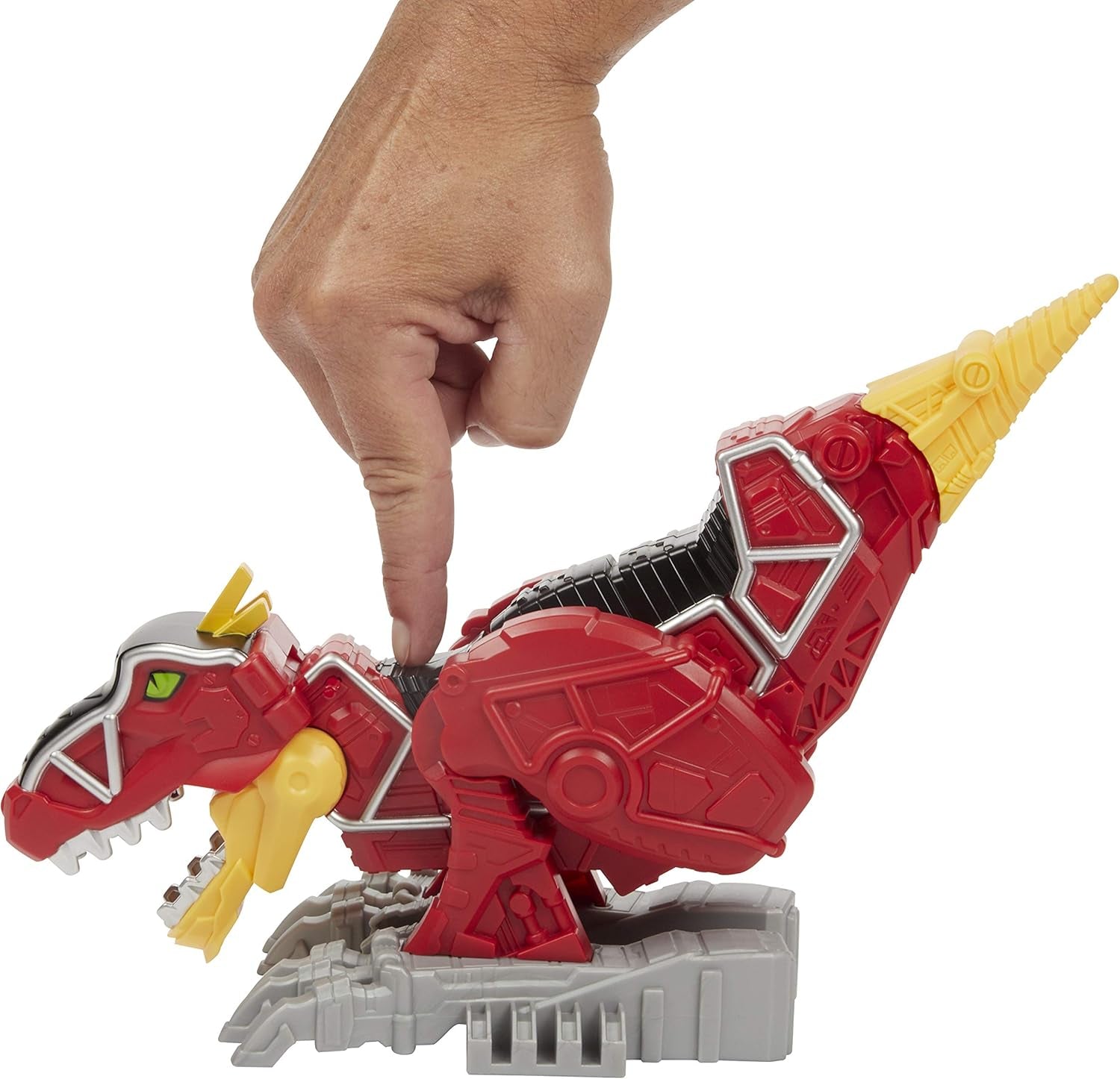 Dino Charge T-Rex Zord Toy Inspired by Special Beast Morphers Episode Red Action Figure Jumps Chomps Head Moves for Kids Ages 4 and up (Amazon Exclusive)