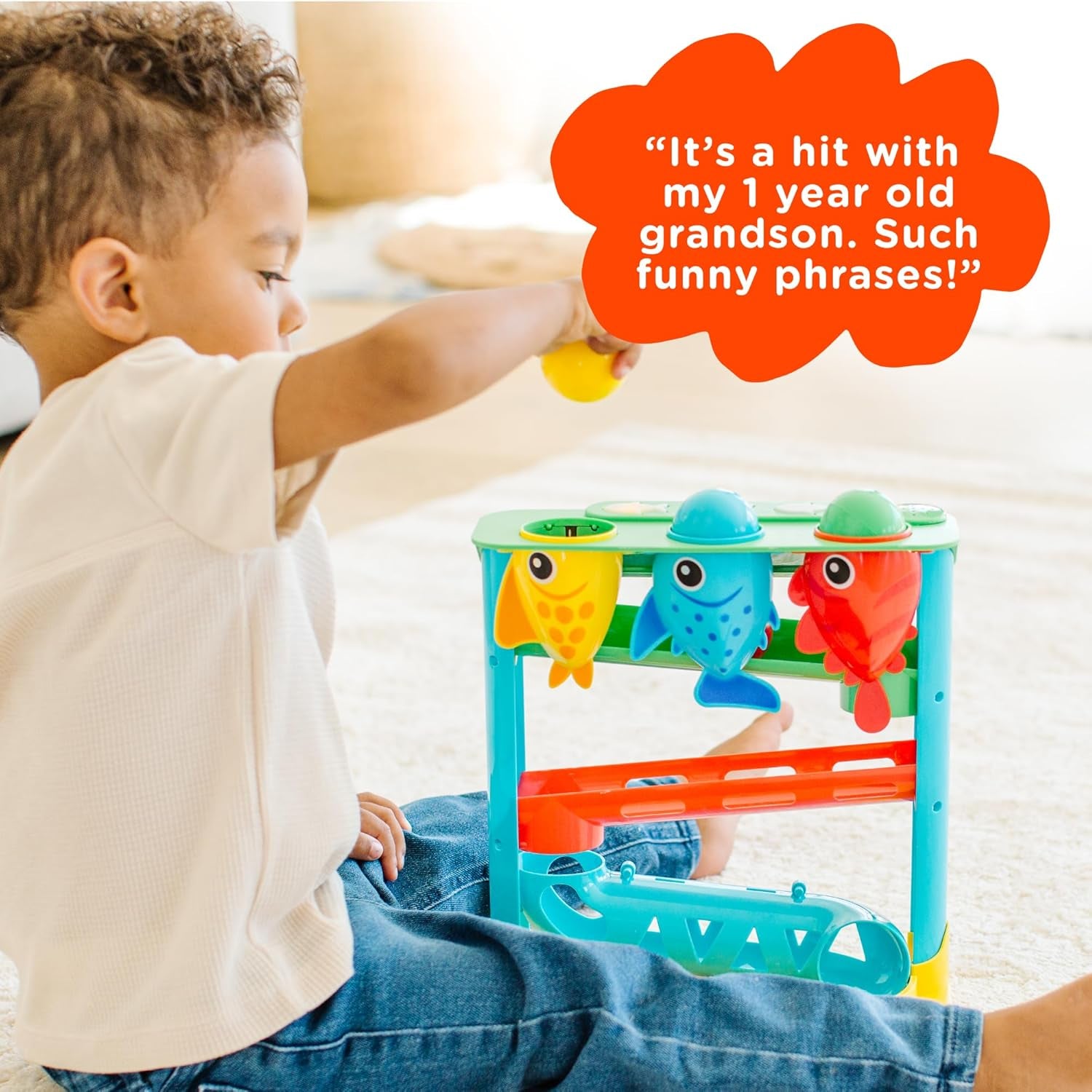 , Feed the Fish | Interactive Baby & Toddler Toy | 1, 2+ Year Old Gift & Birthday Present | Boys & Girls Babies Ages 6, 7, 8, 9, 10, 12, 18, 24+ Months Old