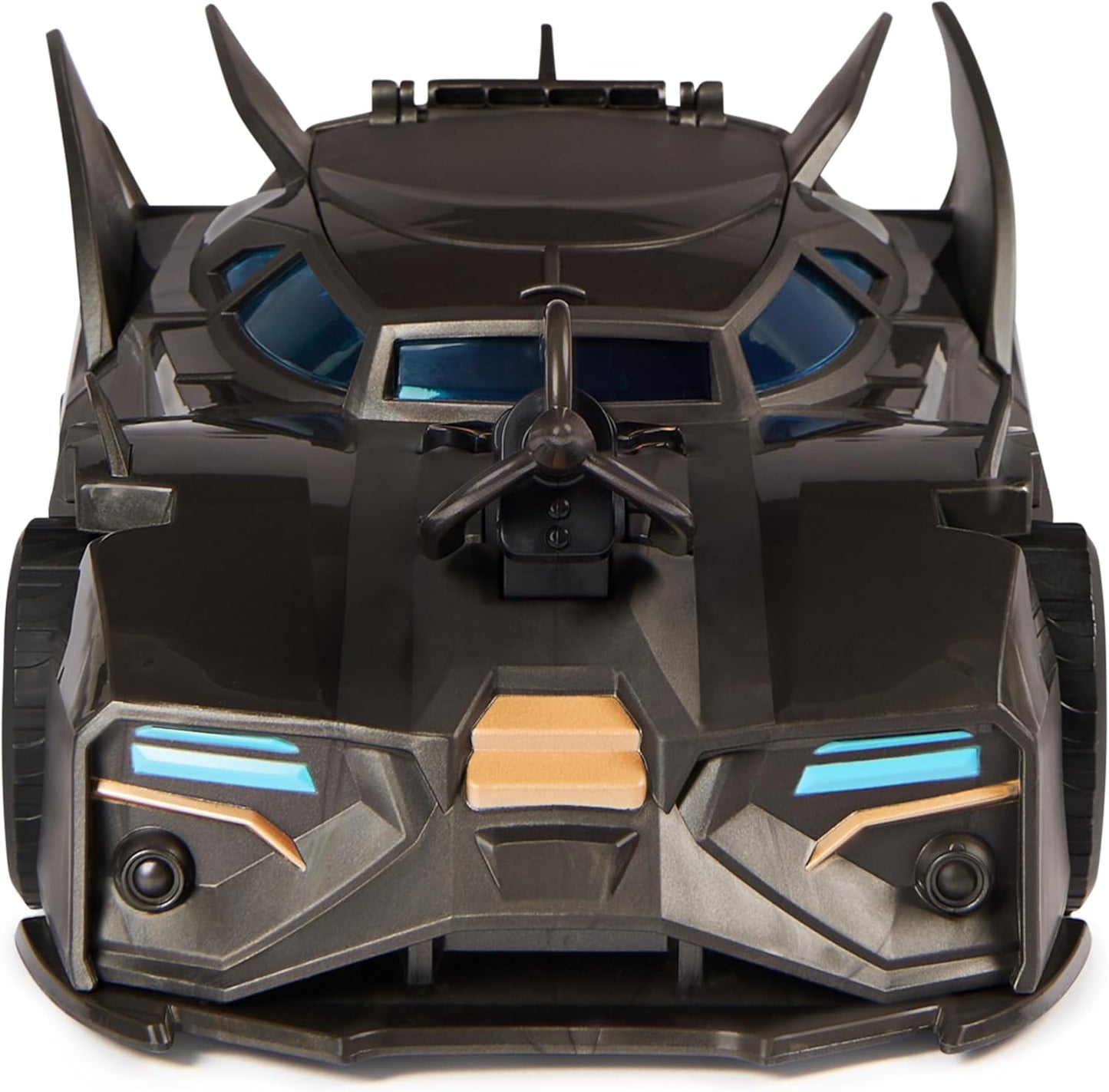 , Crusader Batmobile Playset with Exclusive 4-Inch Batman Figure, 3 Super-Villain Paper Figures, Kids Toys for Boys and Girls Ages 4+