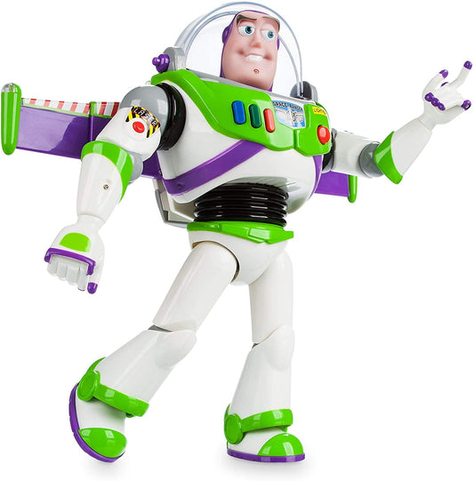 Official Buzz Lightyear Interactive Talking Action Figure from Toy Story, Features 10+ English Phrases, Interacts with Other Figures and Toys