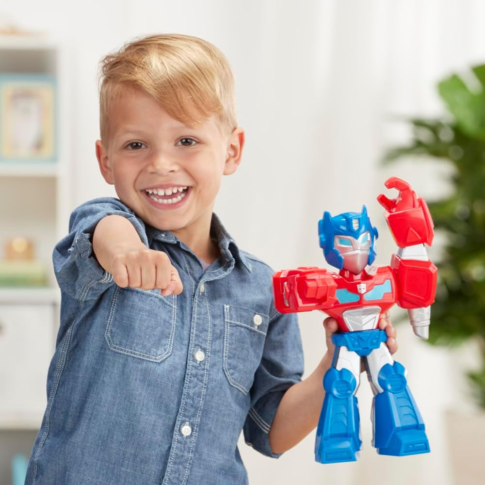 Optimus Prime Mega Mighties 10" Action Figure, Toys for Kids Ages 3 & up (Amazon Exclusive)