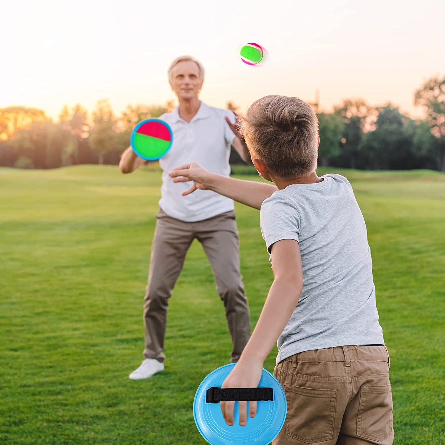 Toss and Catch Ball Game Outdoor Toys for Kids Yard Games Beach Toys outside Games for 3 4 5 6 7 8 9 10 Year Old Boys Girls (Upgraded)