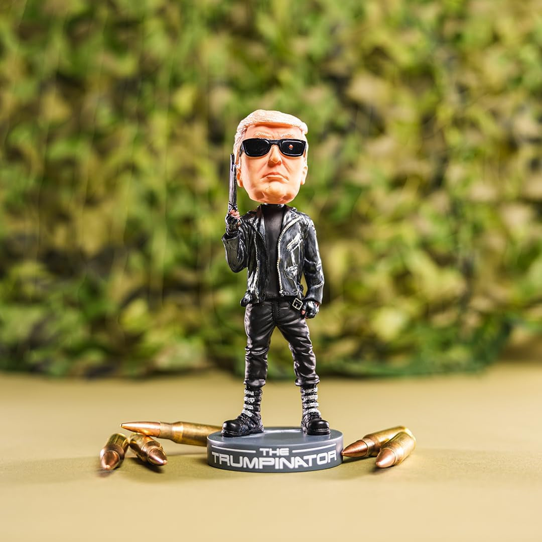 Donald Trump Collectibles - the Trumpinator: Donald Trump 2024 Bobblehead for Trump Supporters and Patriotic Americans | the #1 Trump Gifts