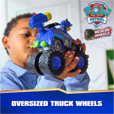 : Rescue Wheels Chase’S Cruiser, Toy Truck with Projectile Launcher and Collectible Action Figure, Kids Toys for Boys & Girls Ages 3 and Up