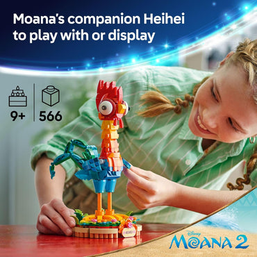Disney Moana 2 Heihei - Building Toy for Kids, Girls & Boys, Ages 9+ - Gift for Easter - Moana & Disney Toy for Fans - 43272