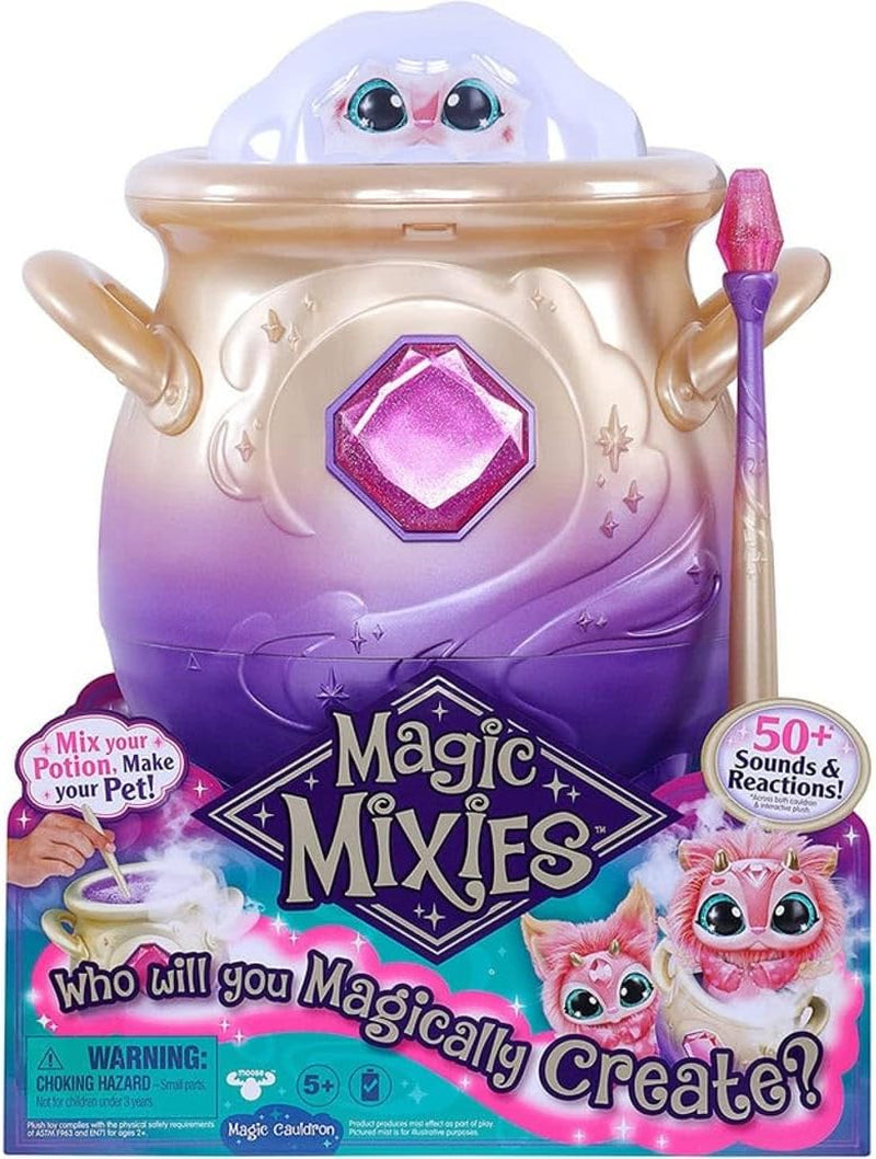 - Magical Real Misting Gold Cauldron with 8 Inch Non-Electronic Plush Toy. Follow the Spell Book Add the Magic Ingredients. Who Will You Magically Create?