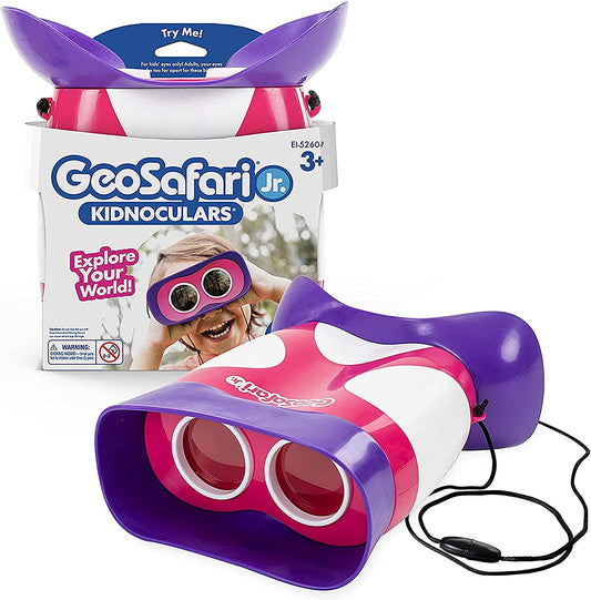 Geosafari Jr. Kidnoculars, Binoculars for Toddlers & Kids, Easter Basket Stuffers for Kids, Gift for Toddlers Ages 3+
