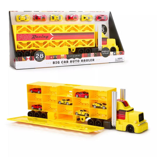 FAO Schwarz Ultimate Truck Collection – Diecast Toy Truck Set with Storage