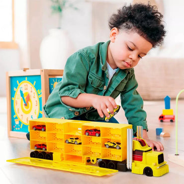 FAO Schwarz Ultimate Truck Collection – Diecast Toy Truck Set with Storage