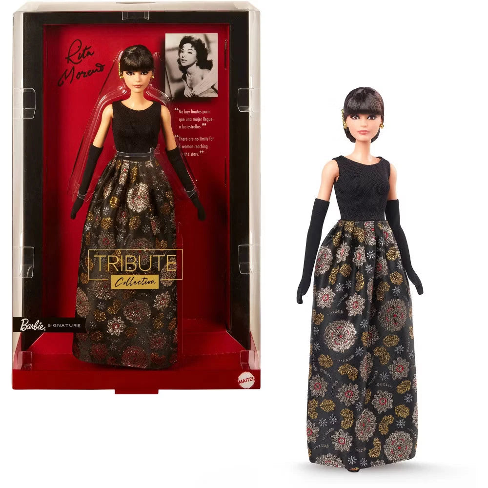 Barbie 11.5" Tribute Collection Rita Moreno Collectible Doll – Black & Gold