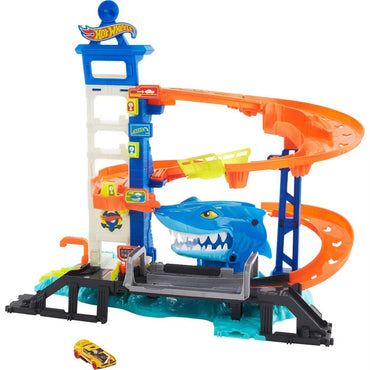 Hot Wheels Attacking Shark Escape Trackset – Action-Packed Racing Adventure