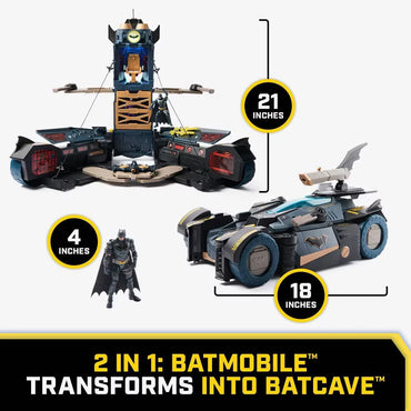DC Comics Batman Ultimate Transforming Batmobile Playset with Launching Projectiles
