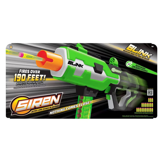 SIREN BLINK Ultra Long Range Blaster – High-Power Foam Dart Gun
