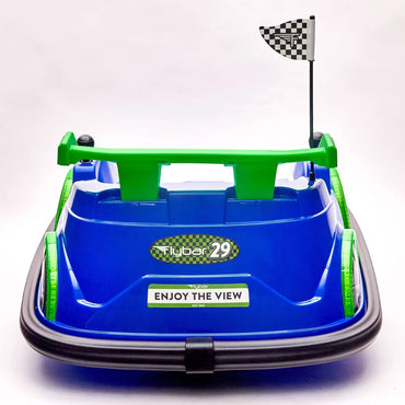 Flybar FunPark Racer Bumper Car – Blue Ride-On Toy for Kids Ages 1.5–4