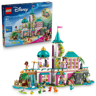 LEGO Disney Princess Castle with Ariel Rapunzel Mulan Jasmine Moana and royal pets