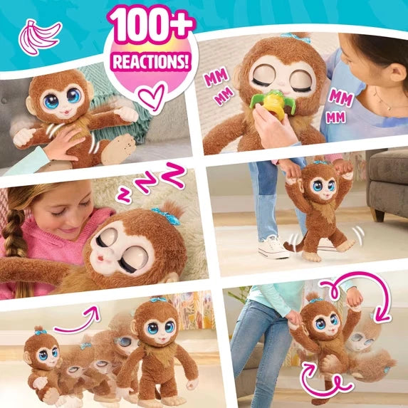 furReal Peanut the Playful Monkey Interactive Plush Toy for Kids