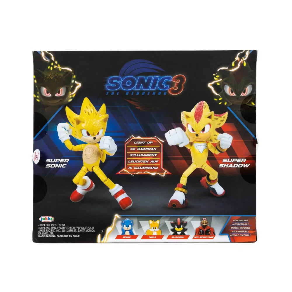 Sonic Light-Up Action Figure 2-Pack Kids Toy Set