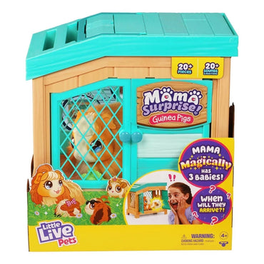 Little Live Pets, Mama Surprise, Soft, Interactive Mama Guinea Pig, 20+ Sounds & Reactions, Ages 4+