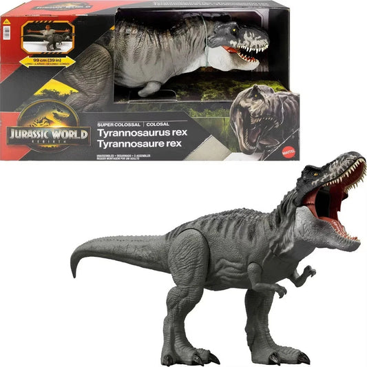 Jurassic World Rebirth Super Colossal Tyrannosaurus Rex Action Figure | Massive T-Rex Dinosaur Toy
