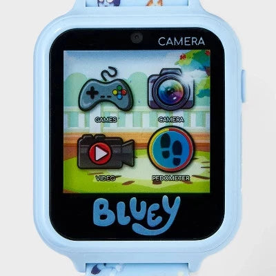 Disney Bluey Smartwatch for Girls – Sky Blue | Camera, Games, Alarm & Video Features