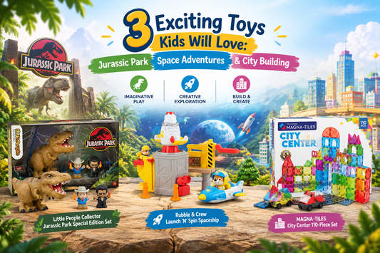 3 Exciting Toys Kids Will Love: Jurassic Park, Space Adventures & City Building