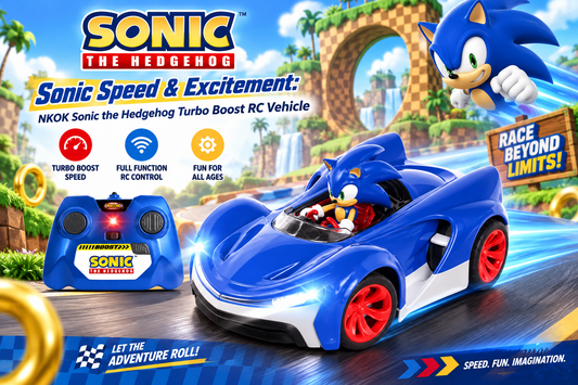 Sonic Speed & Excitement: NKOK Sonic the Hedgehog Turbo Boost RC Vehicle