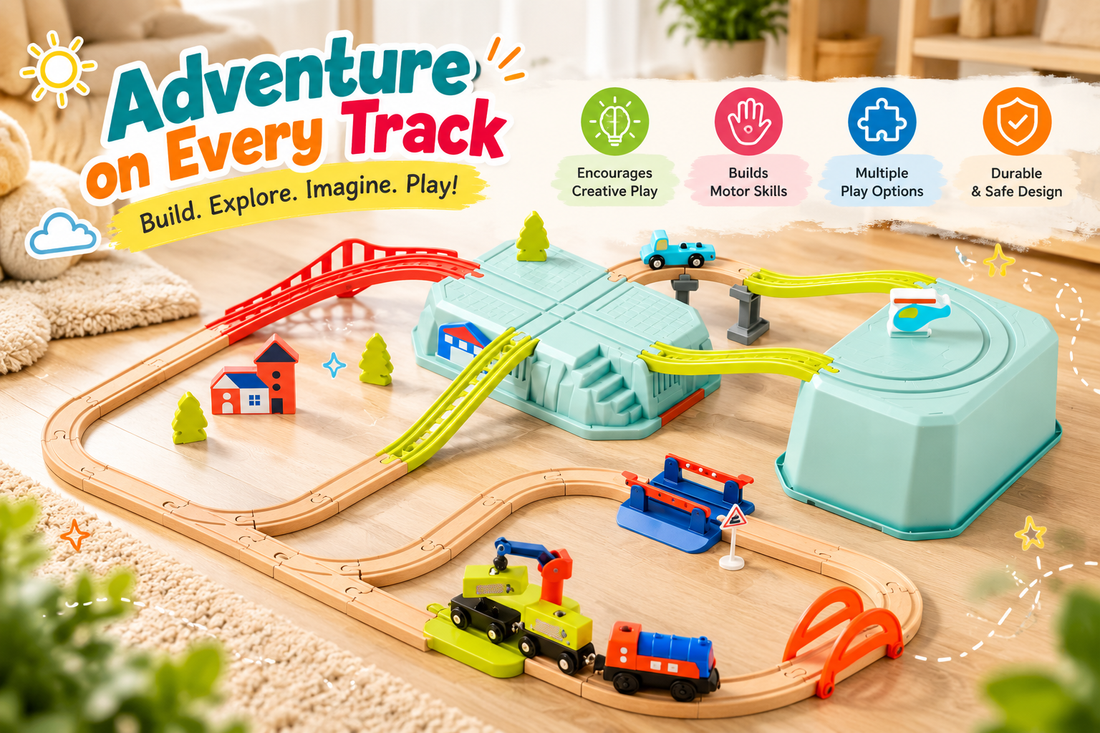 All Aboard for Fun: Gigglescape Train Set for Imaginative Adventures