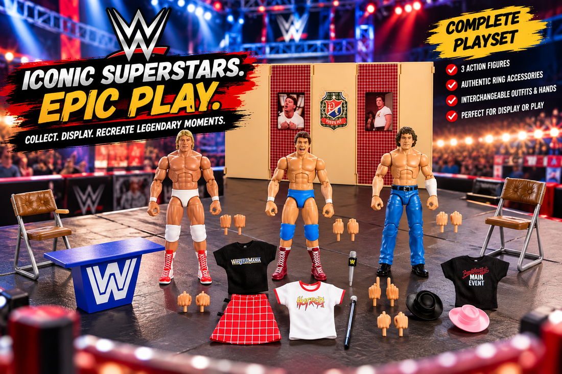 WWE Legends in Action: Piper’s Pit 3-Pack Featuring Roddy Piper, Bob Orton & Paul Orndorff
