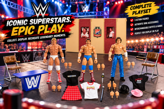 WWE Legends in Action: Piper’s Pit 3-Pack Featuring Roddy Piper, Bob Orton & Paul Orndorff