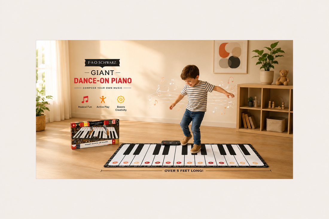 FAO Schwarz Giant 69" Dance-On Piano Mat for Kids